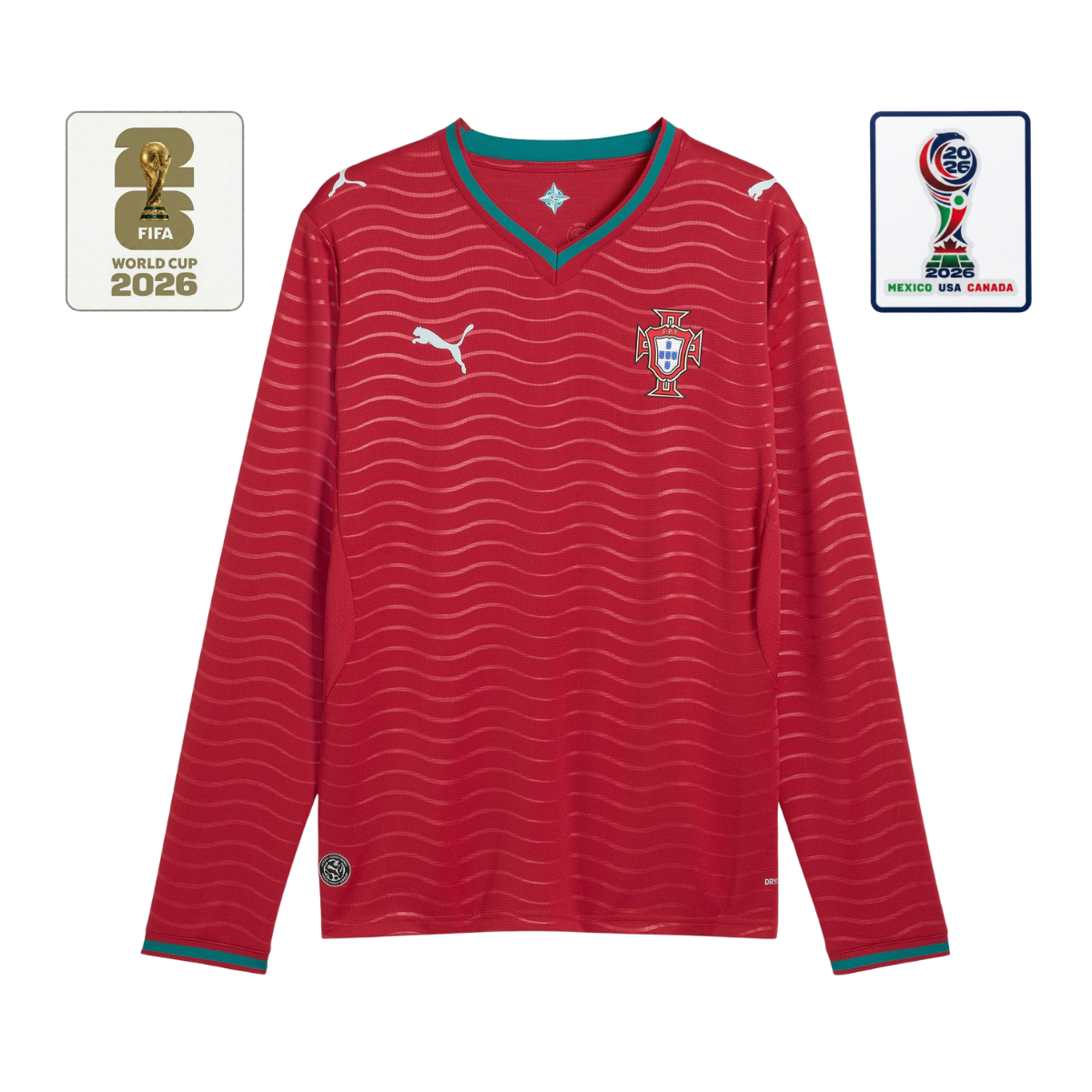 Camisola Portugal Principal 2026 Manga Comprida